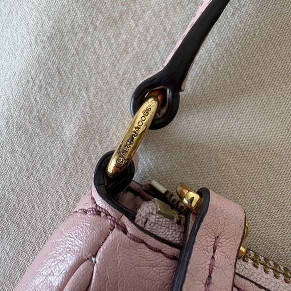 Marc Jacobs Empire City Leather Crossbody Bag Rose Light Pink - Picture 9 of 15
